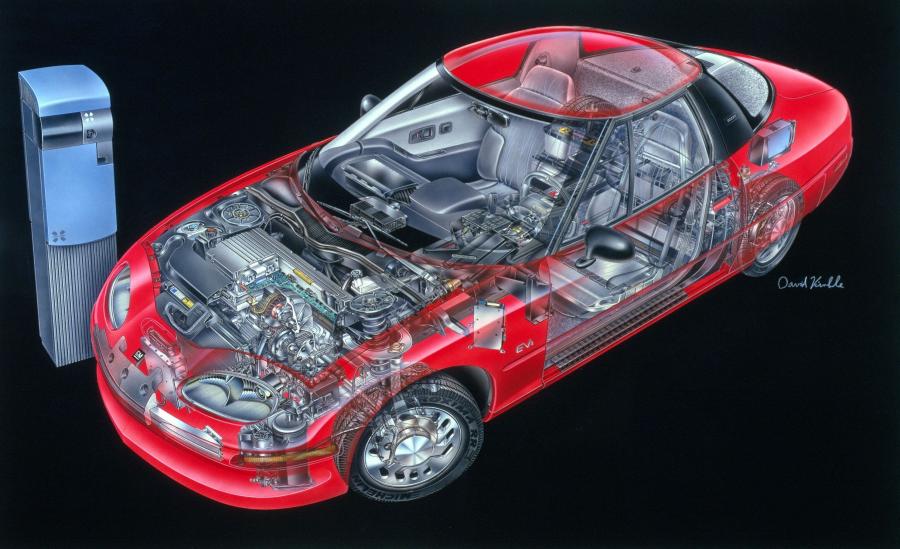 Схема GM EV1 1996 года  (фото 14 из 19)